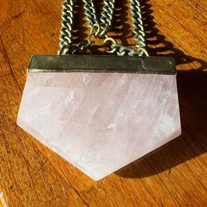 Rose Quartz Pendant Necklace